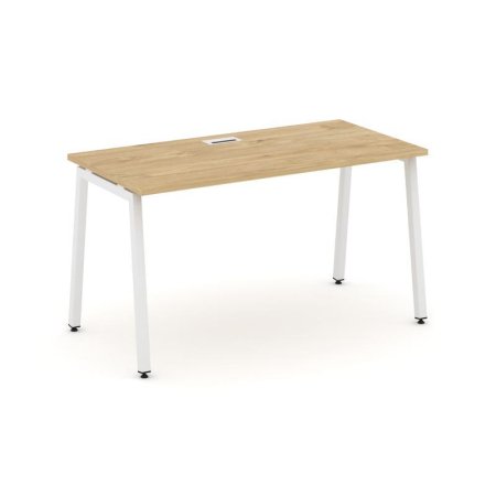 Стол письменный SN-4A.SP-022 (1180х800х750) (Тиквуд Светлый/Металл Белый)