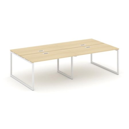 Рабочая станция 2-х сторонняя SN-4O.DRS-054 (3160х1632х750) (Акация Лорка/Металл Белый)