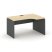 Стол рабочий эргономичный SN-D.SPA-002(R) (1580х600/980х750) (Тиквуд Светлый/Белый) Стол рабочий эргономичный SN-D.SPA-002(R) (1580х600/980х750) (Тиквуд Светлый/Белый)