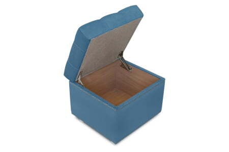 Пуф Marcele 400 (420x420x450) Голубой (Голубой)