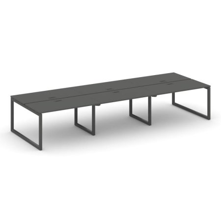 Рабочая станция 2-х сторонняя SN-5O.DRS-082 (3540х1632х750) (Антрацит/Металл Антрацит)