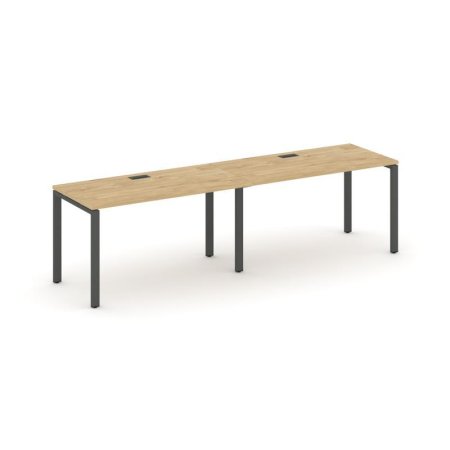 Рабочая станция 1 сторонняя SN-6P.ORS-014 (3160х700х750) (Тиквуд Светлый/Металл Антрацит)