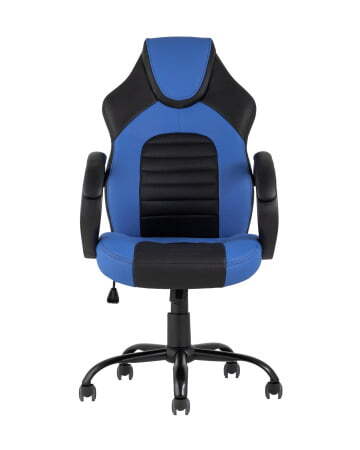 Кресло игровое TopChairs Racer Midi черно-синее (Геймерское кресло Racer Midi черный, синий) Кресло игровое TopChairs Racer Midi черно-синее (Геймерское кресло Racer Midi черный, синий)