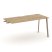 Стол приставка к опорным тумбам ES.SPR-4-VP (1580х730х750) (Тиквуд Светлый/Металл Латте)