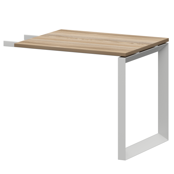 Бриф-приставка на металлокаркасе Аргентум-МП НТМПБ.О-709 900x730x750 (Дуб сафари/Белый)