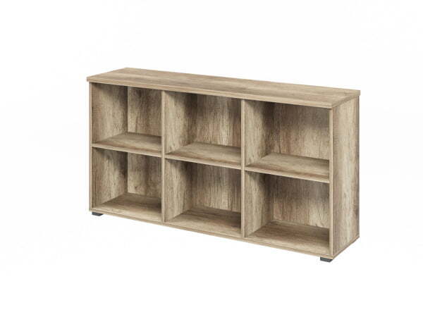 Тумба приставная к 2м столам с экраном L-68 1419х376х750 (Дуб Каньон)