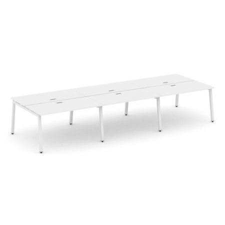 Рабочая станция 2-х сторонняя SN-5A.DRS-082 (3540х1632х750) (Белый/Металл Белый)