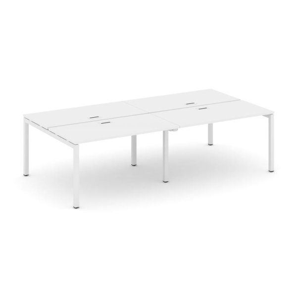 Рабочая станция 2-х сторонняя SN-5P.DRS-044 (3160х1432х750) (Белый/Металл Белый)