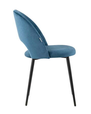 Стул Меган велюр пыльно-синий (Стул Меган синий)