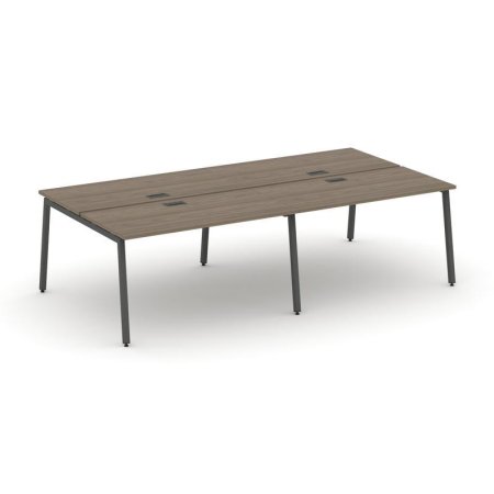 Рабочая станция 2-х сторонняя SN-4A.DRS-034 (3160х1232х750) (Вяз Благородный/Металл Антрацит)