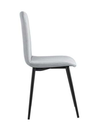 Стул Easy велюр светло-серый (Стул Easy светло-серый)