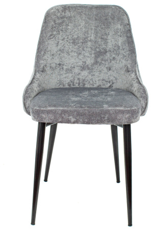 Стул для кухни KF-5_2 комплект 2шт серый Light 19 металл черный на ножках (KF-5/LT19_2) (Серый)