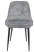Стул для кухни KF-5_2 комплект 2шт серый Light 19 металл черный на ножках (KF-5/LT19_2) (Серый)