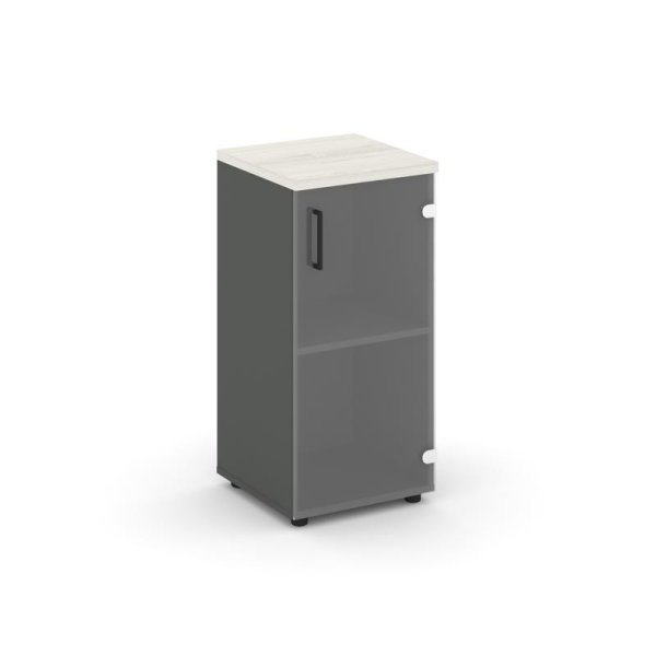Шкаф низкий узкий SN.STU.E-302(R) (400х400х833) (Антрацит/Дуб Наварра/Прозрачный) Шкаф низкий узкий SN.STU.E-302(R) (400х400х833) (Антрацит/Дуб Наварра/Прозрачный)