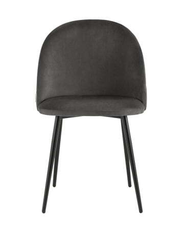 Стул Фолио велюр тёмно-серый (Стул Фолио темно-серый)