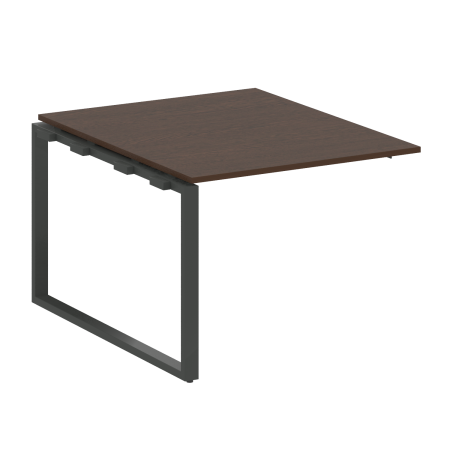 Проходной наборный элемент переговорного стола Metal System Style БО.ППРГ-1 1000x1235x750 (Венге Цаво/Антрацит металл)