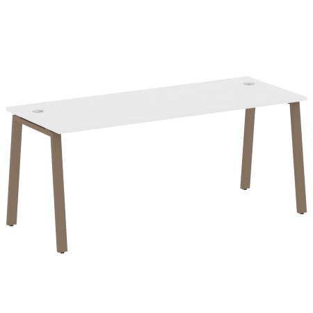 Стол письменный Metal System Style БА.СП-5 1800x720x750 (Белый/Мокко металл)