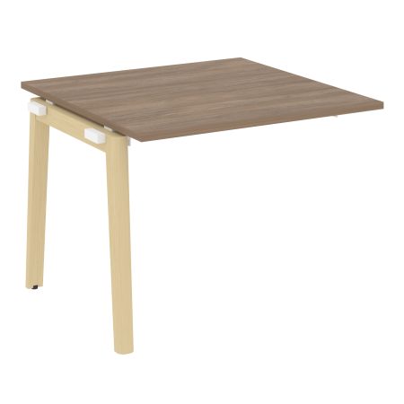 Проходной наборный элемент переговорного стола на деревянных опорах Onix Wood OW.NPRG-1 980x980x750 (Дуб Аризона/Дуб Светлый)