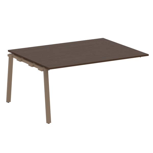 Проходной элемент стола для переговоров на А-образном м/к Metal System Style БА.ППРГ-4 1600x1235x750 (Венге Цаво/Мокко металл)
