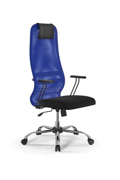 Кресло для руководителя Метта Sit 8 B1-8T - X1+UMF(X1) /Uh00/Wh00/T1bp-b(M09.B21.G20.W01) (Синий | Черный) Кресло для руководителя Метта Sit 8 B1-8T - X1+UMF(X1) /Uh00/Wh00/T1bp-b(M09.B21.G20.W01) (Синий | Черный)