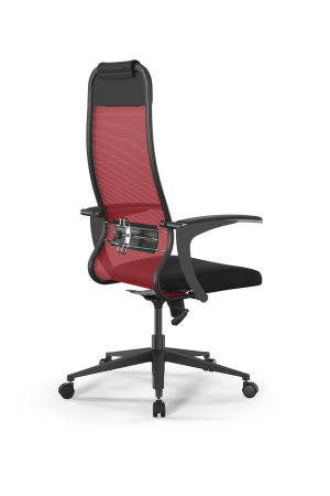 Кресло для руководителя Метта Sit 10 B1-111U - X2+UMF(X1) /Ub00/Wh00/U0mL-b(M09.B11.G19.W02) (Красный | Черный)