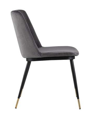 Стул Мелисса велюр темно-серый (Стул Мелисса темно-серый) Стул Мелисса велюр темно-серый (Стул Мелисса темно-серый)