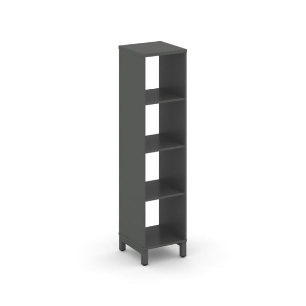Каркас стеллажа 4 яруса SN.KS-410 (387х400х1615) (Антрацит/Металл Антрацит) Каркас стеллажа 4 яруса SN.KS-410 (387х400х1615) (Антрацит/Металл Антрацит)