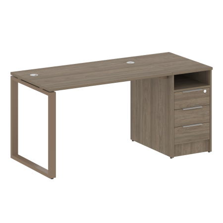 Рабочая станция Metal System Style БО.РС-СТП1.2 1612x750x750 (Вяз/Мокко металл)