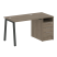 Рабочая станция Metal System Style БА.РС-СТП-1.1 1412x720x750 (Дуб Наварра/Серый металл) Рабочая станция Metal System Style БА.РС-СТП-1.1 1412x720x750 (Дуб Наварра/Серый металл)