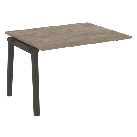 Проходной наборный элемент переговорного стола на деревянных опорах Onix Wood OW.NPRG-2 1180x980x750 (Тиквуд Темный/Дуб Темный)