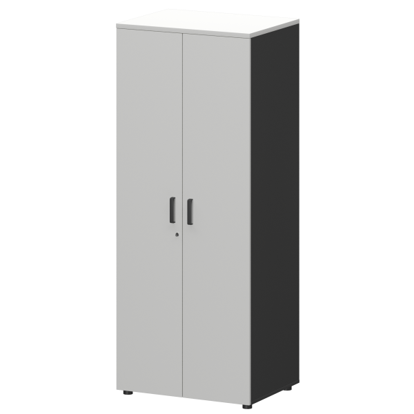 Шкаф для одежды Смарт СМШ-58-6ШД Тип2 792x594x1990 (Графит/Белый)