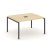Стол переговорный SN-4P.SPRG-032 (1180х1180х750) (Тиквуд Светлый/Металл Антрацит) Стол переговорный SN-4P.SPRG-032 (1180х1180х750) (Тиквуд Светлый/Металл Антрацит)