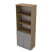 9Ш.005.21 Шкаф высокий со стеклом и открытыми полками (800x450x2045) (Teakwood) 9Ш.005.21 Шкаф высокий со стеклом и открытыми полками (800x450x2045) (Teakwood)