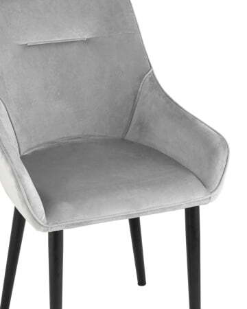 Стул Джоан велюр светло-серый (Стул Джоан светло-серый)