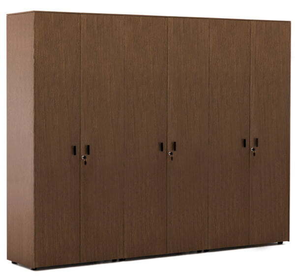 EXE Шкаф для бумаг с гардеробом 101 732 (Орех/Черный) EXE Шкаф для бумаг с гардеробом 101 732 (Орех/Черный)
