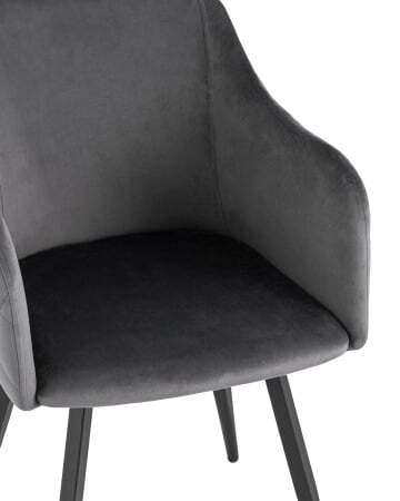 Стул Ника вращающийся велюр серый (Стул Ника серый)