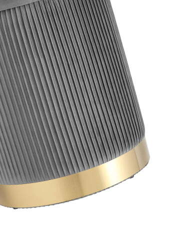 Пуф Шарлотта с ящиком велюр серый (Пуф Шарлотта серый)