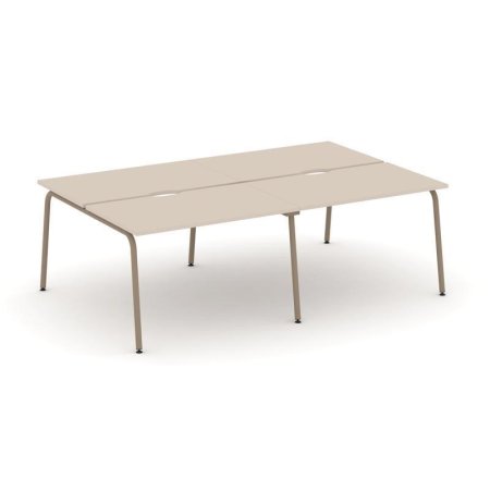Рабочая станция 4 места ES.D.RS-4.2-VK (2360х1500х750) (Капучино/Металл Латте)