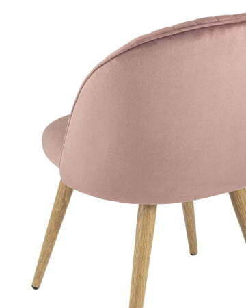 Стул Лион Страйпс велюр розовый (Стул Лион розовый)