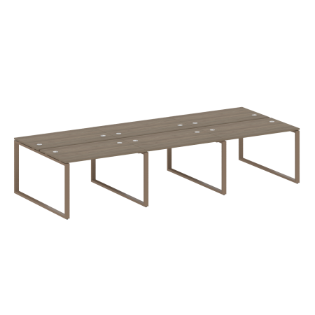 Рабочая станция Metal System Style БО.СМ-6.2 3600x1475x750 (Вяз/Мокко металл)