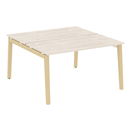 Рабочая станция на деревянных опорах Onix Wood OW.D.RS-2.3.7 1380x1475x750 (Дуб Аризона/Дуб Светлый)