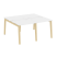 Рабочая станция на деревянных опорах Onix Wood OW.D.RS-4.0.7 1560x1475x750 (Тиквуд Светлый/Дуб Темный) Рабочая станция на деревянных опорах Onix Wood OW.D.RS-4.0.7 1560x1475x750 (Тиквуд Светлый/Дуб Темный)
