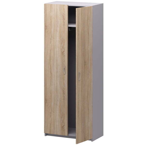 Офисный шкаф для одежды Бюджет 2555 716x349x1810 (Дуб сонома) Офисный шкаф для одежды Бюджет 2555 716x349x1810 (Дуб сонома)