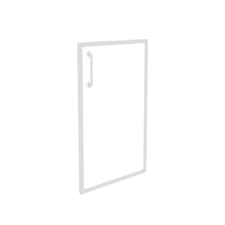 Дверь стекло в раме низкая правая Onix O.SR-3R Стекло белое 396x20x766 (Стекло)