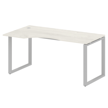Стол криволинейный левый Metal System Style БО.СА-1 Л 1600x900x750 (Дуб Наварра/Серый металл)