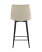 Стул полубарный Джанго велюр бежевый высота сиденья 60 см (Стул полубарный Джанго бежевый)