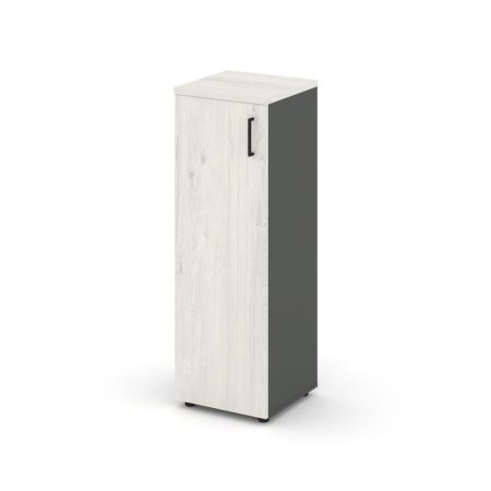 Шкаф средний узкий SN.STU.E-204(L) (400х400х1203) (Антрацит/Дуб Наварра)