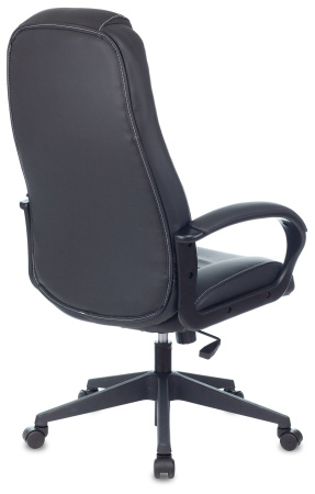 Кресло игровое Zombie 8 черный эко.кожа крестов. пластик (Черный)