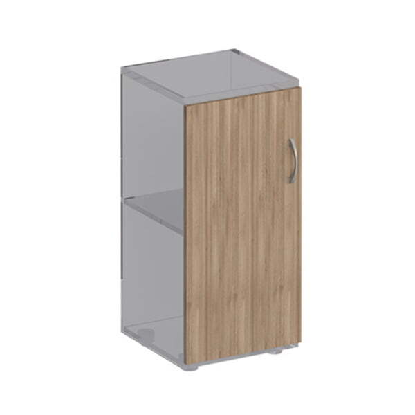 Дверь деревянная низкая (1шт.) Комфорт К 431 400x18x760 (Дуб шамони темный)