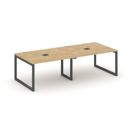 Стол переговорный SN-5O.SPRG-042 (2360х1180х750) (Тиквуд Светлый/Металл Антрацит)